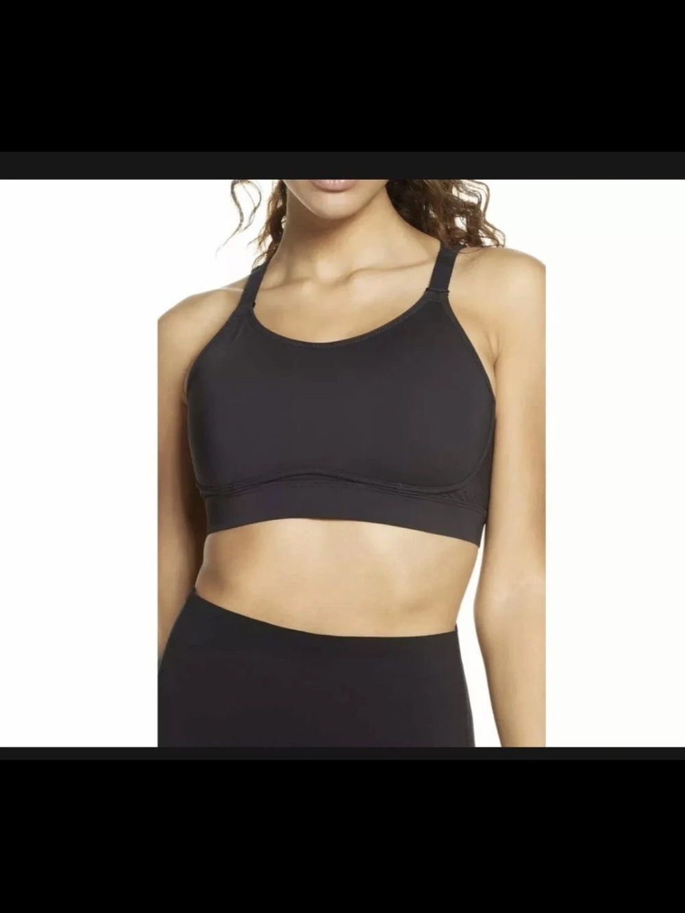 Spanx Black High Impact Sports Bra 36DDD